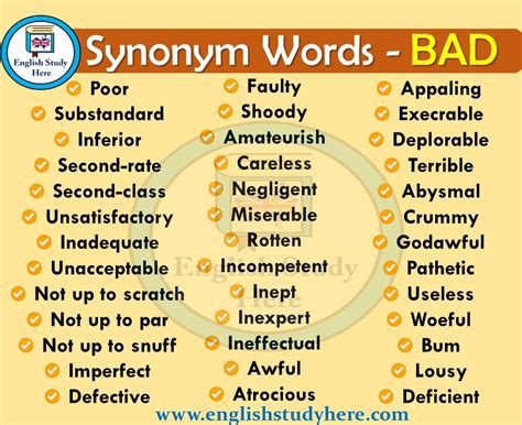 Bad synonym